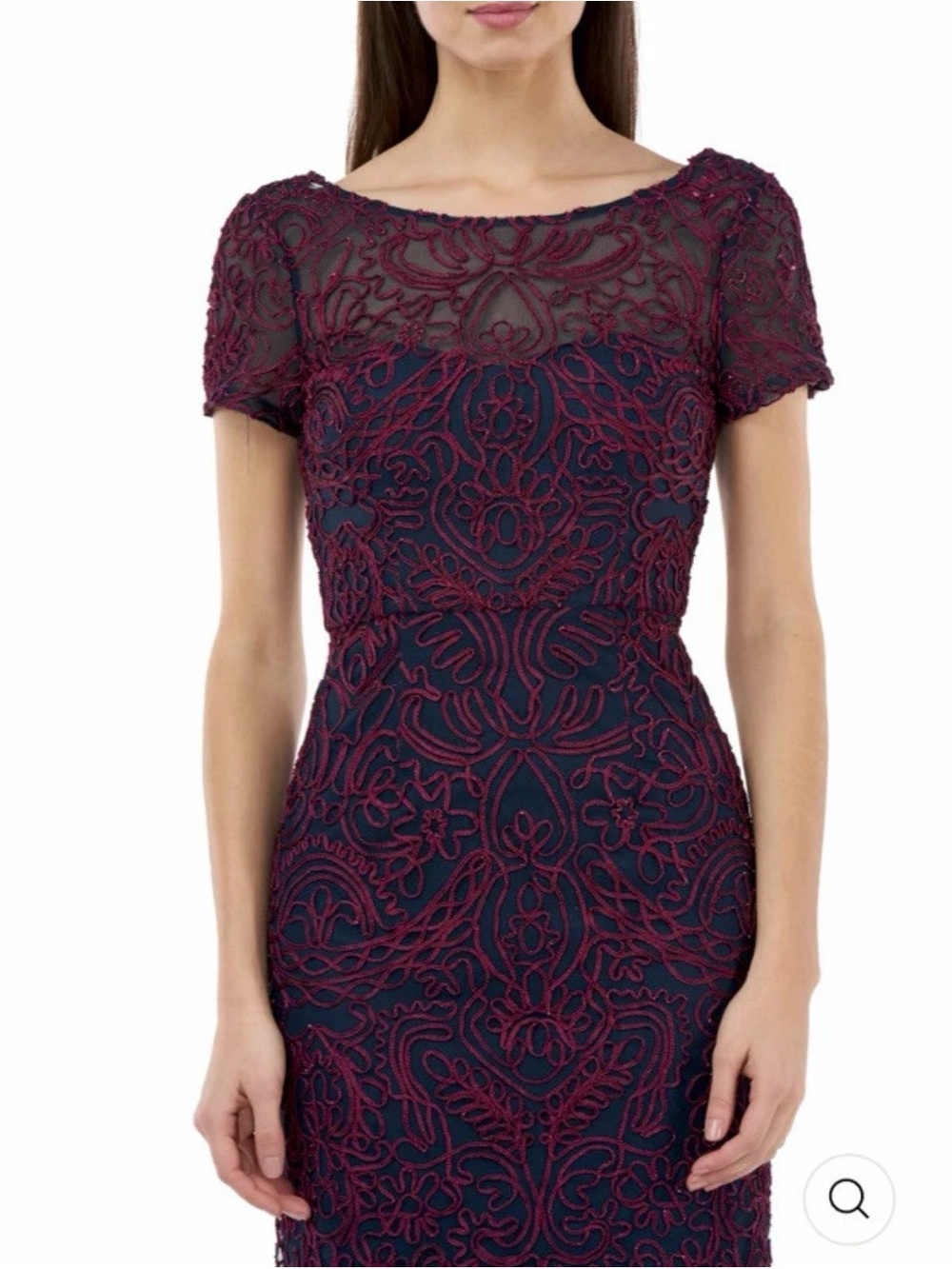 JS COLLECTION Short
Sleeve Full-Length Evening
Mermaid Dress Gown‎ -
Reemoly 12